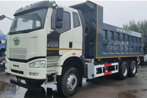 FAW J6P benne 6x4 390 ch — camion benne 6x4, photo 2