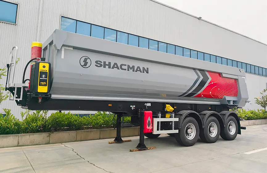 Shacman semi-remorque benne 3 essieux